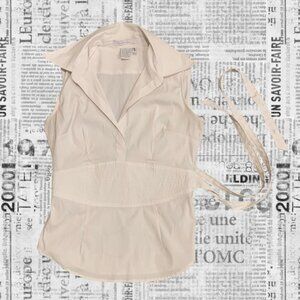 2000s Charlotte Russe sleeveless collared top